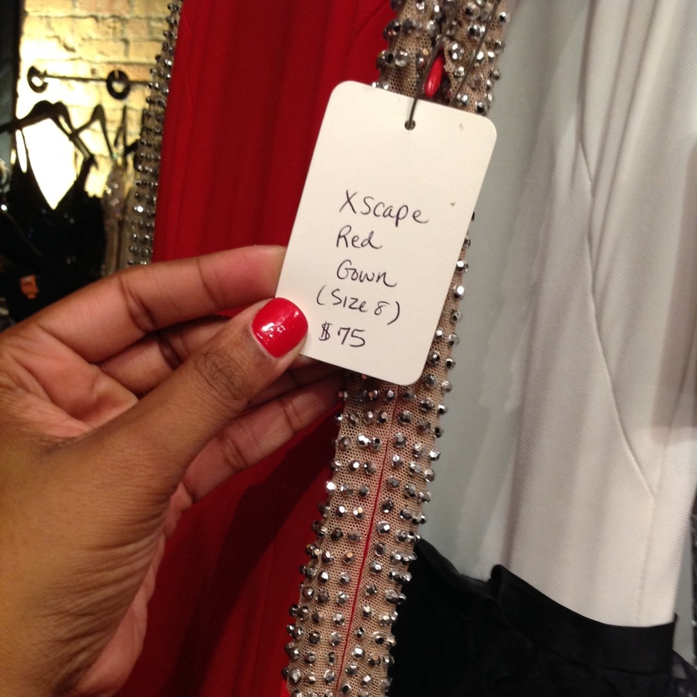 Xscape Red Gown - Picture 3 of 3